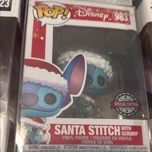Santa Stitch with Scrump Vinyl Figure